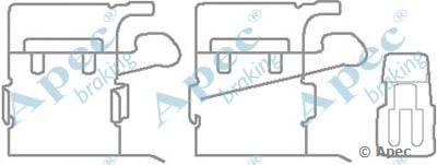 APEC BRAKING kit1136 -  Комплектующие, тормозные колодки